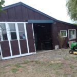 Painting completed plus our newly purchased ride on mower. (2)