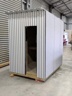 One of the 8 shelters for hunting dogs created by Alexandra Men's Shed for a local hunt club